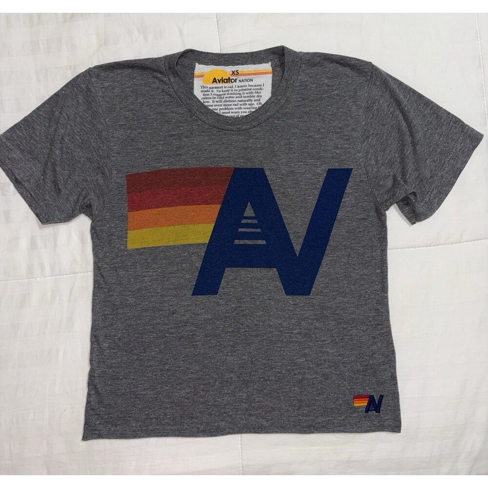 Aviator Nation - Boyfriend Crop Shirt - XS - VGUC